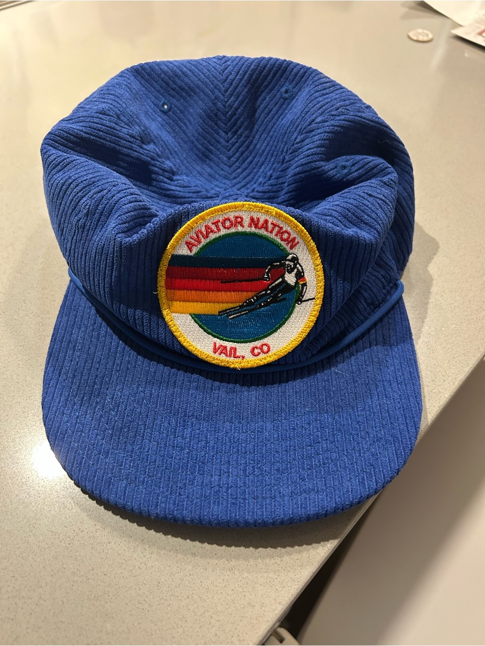 Aviator Nation Royal Blue Corduroy Patch Hat